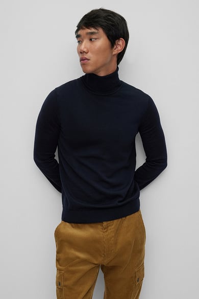 ΠΛΕΚΤΗ ΜΠΛΟΥΖΑ HUGO - 410 ΜΠΛΕ